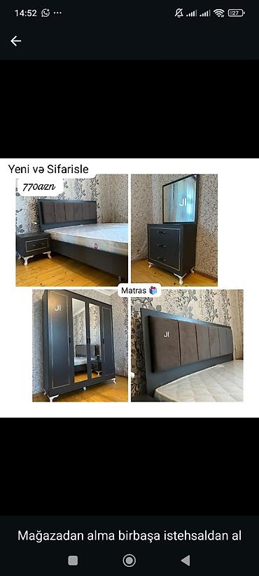 Yataq otağı dəsti – “Yeni və Sifarişlə” Qiymət: 770 AZN (şəkildə