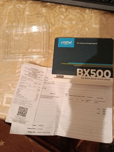 Monitorlar: Daxili SSD disk Crucial, 240 GB, 2.5", Yeni