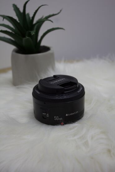 canon 50mm 1 8: Canon 50mm f1.8(Yongnuo) Lens ideal veziyyetdedir Cox az istifade