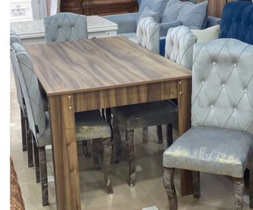 Masa və oturacaq dəstləri: Qonaq otağı üçün, Yeni, Açılmayan, Dördbucaq masa, 6 stul -da lalafo.az — 9 Masa və oturacaq dəstləri: Qonaq otağı üçün, Yeni, Açılmayan, Dördbucaq masa, 6 stul — 9