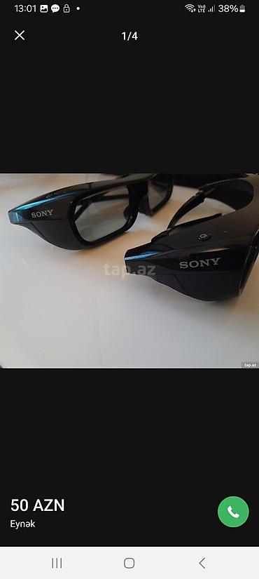 Aksesuarlar: Məhsul: Sony 3D aktiv eynəklər (2 ədəd) - Brend: Sony - Növ: Aktiv 3D — 3