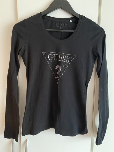 kofer guess: L (EU 40), Cotton, Print, Single-colored, color - Black