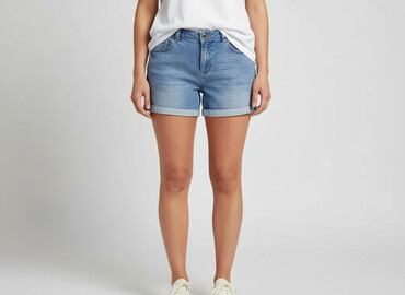 szorty jeansowe damskie szerokie: Denim, Szorty damskie, rozmiar XL
