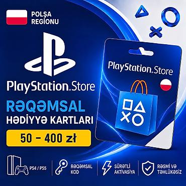 PS5 (Sony PlayStation 5): 🎮🇹🇷🇮🇳🇵🇱🇺🇸🔑 PlayStation Store Rəqəmsal Hədiyyə Kartları PlayStation — 3