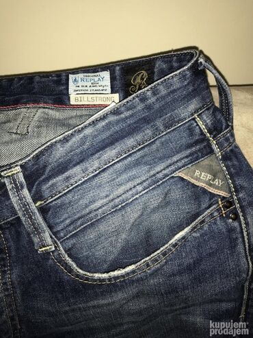 Farmerke: Original Replay farmerice 33 98% cotton 2% elastin Polustruk 46cm — 7