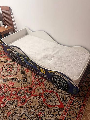 bed: Кровать-машинка, Б/у, ЛДСП — 5