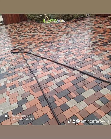 Tamet: Tamet döşəmə xidməti – dekorativ beton/daş təməli ilə həyət və giriş — 40