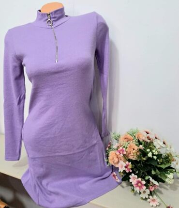 zenske duge zimske jakne: M (EU 38), color - Purple, Other style, Long sleeves