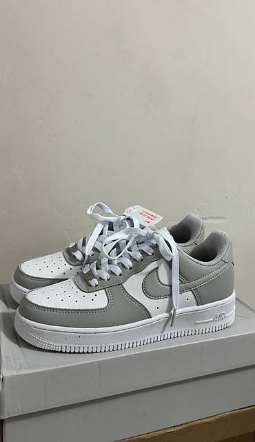 черные форсы: Кроссовки, 38, 38.5, Nike, Новый, цвет - Серый, Самовывоз, Платная доставка — 2