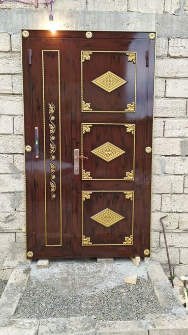 Həyət darvazaları: Dəmir darvazalar, ikilik list,17 profillə yığılan keyfiyyətli nağd və — 15