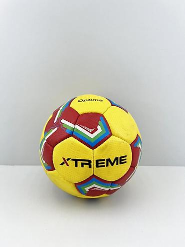 ay topu: №: 8692 Məhsulun adı: Handbol topu Xtreme, sarı/qırmızı, ölçü 3 Brend — 2