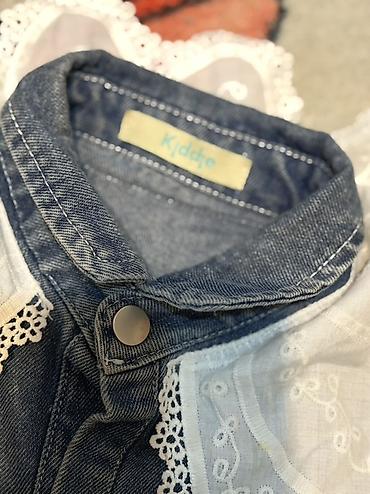sumqayitda donlar: Uşaq üçün cins paltar – Kiddie brendi - Material: mavi denim (cins) - — 2