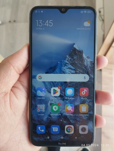 telefon xiomi: Xiaomi Redmi Note 8, 4 GB, rəng - Qara, 
 Sensor, Barmaq izi, İki sim kartlı