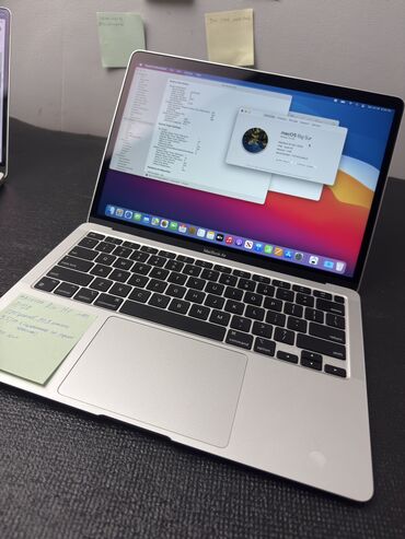 профилактика ноутбука: Ноутбук, Apple, 8 ГБ ОЗУ, Apple M1, 13.3 ", Б/у, Для работы, учебы