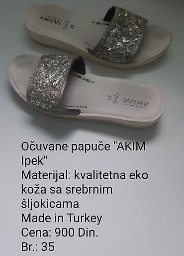 stitch papuce: AKIM “Ipek” ženske papuče - Broj: 35 - Materijal gornjišta — 1