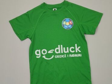 zielona koszulka dla dziewczynki: Футболка, 3-4 р., 98-104 см, стан - Дуже гарний