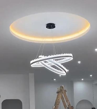 smart light: Новая Большая Люстра светодиодная (матово-серая) Размер Большой — 3