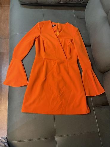 bluza sa perjem: Haljina Blondy – narandžasta, veličina L - Elegantna mini/koleno — 1
