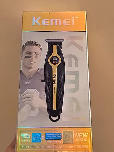 sac masini: Kemei KM-260 USB Type‑C şarj olunan saç və saqqal trimmeri - Rəqəmsal — 1