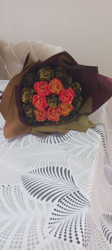 Süni güllər: Məhsul: Dekorativ gül buketləri — 4