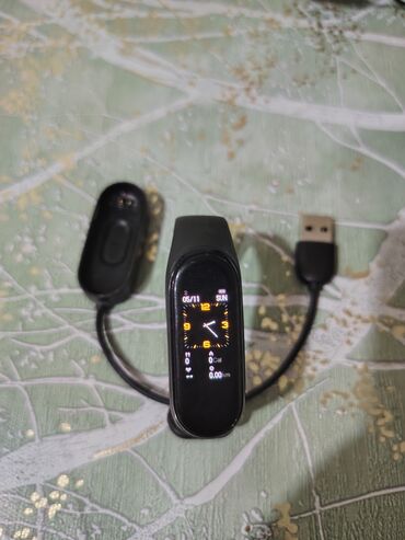 band saat: İşlənmiş, Smart qolbaq, Xiaomi, Sensor ekran, rəng - Qara
