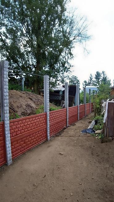 Бетонные заборы: Dekorativ beton hasar panelləri – modul sistem Məhsul təsviri: - — 8
