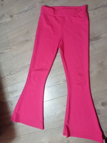 pletene carape za djecu: Flared trousers, 152-158, color - Pink