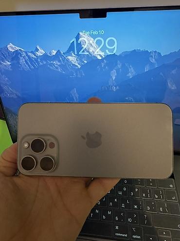 Apple iPhone: IPhone 15 Pro Max, 256 GB, Natural Titanium, Simsiz şarj, Face ID, Sənədlərlə — 9