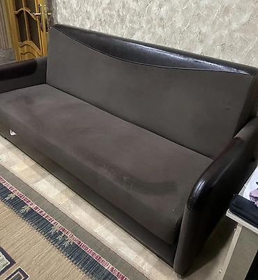 Divanlar: Rahat açılıb-bağlanan bazalı divan - Rəng: tünd qəhvəyi - Mexanizm — 1