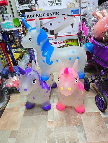 Игрушки: Надувной единорог-прыгун для детей 2–5 лет 🦄 Весёлый надувной прыгун — 3