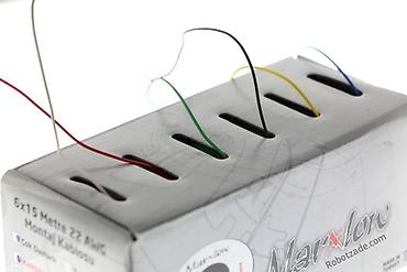 Elektrik kabelləri: Montaj Kabeli Paketi – 22 AWG, 6x15 m, Çox Damarlı Elektronika — 4