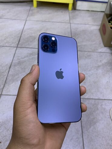 Техника жана электроника: IPhone 12 Pro, Жаңы, 128 ГБ, Коргоочу айнек, Заряддоочу түзүлүш, Куту, 85 %
