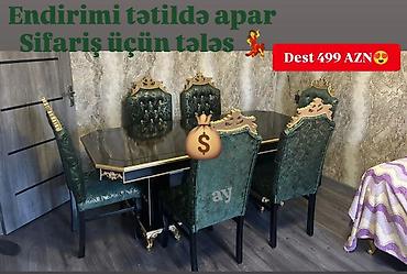 Столы и стулья: Masa desti rəng seçimi var — 1