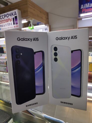 телефон самсунг 51: Samsung Galaxy A15, Жаңы, 128 ГБ, түсү - Кара, Бөлүп төлөө менен, 2 SIM