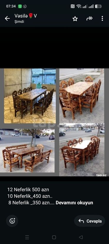 стеклянный кухонный стол: 12 Neferlik 500 azn 10 Neferlik_450 azn. 8 Neferlik _350 azn. 6