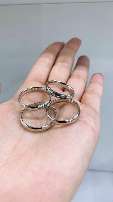 silver: Классические гладкие серебристые кольца - Материал: серебро 925 пробы — 2