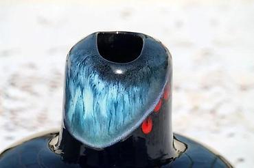 Ostali antikviteti: Art Deco vaza Fat Lavas Mid Century West Germany 1,6kg! — 7