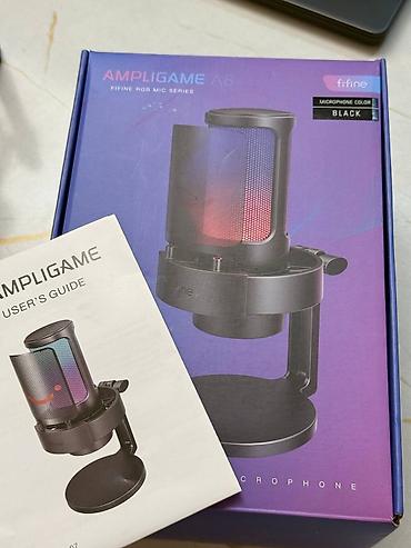 микрофон fifine: USB-микрофон Fifine AmpliGame A8 (цвет: Black) - Серия RGB MIC — 3