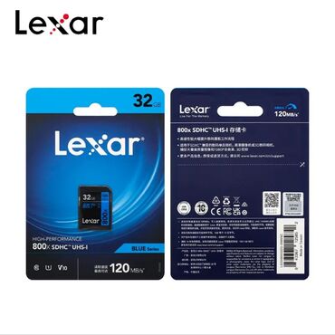 Yaddaş kartları: ● Orginal və yüksək sürətli SD kart (SDHC). ● Firma: "Lexar