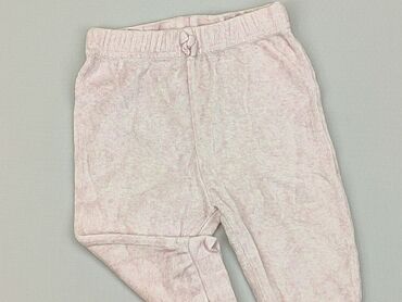 spodnie rozowe: Spodnie dresowe, George, 3-6 m, stan - Dobry