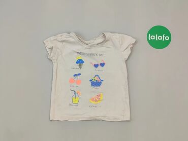 Koszulki: Koszula, 6 lat, wzrost - 116 cm., wzór - Print, kolor - Szary