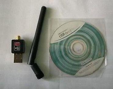 Modemi, ruteri i mrežni uređaji: USB WIRELESS KARTICA SA JAKOM 5 DBI ANTENOM + CD | *Kartica sa — 13