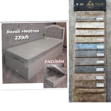 Stullar: Təknəfərlik çarpayı, Bazalı, Matras ilə, Siyirməsiz