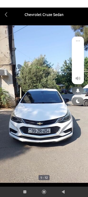 Chevrolet Cruze: 1.4 л | 2017 г. 186 км Седан