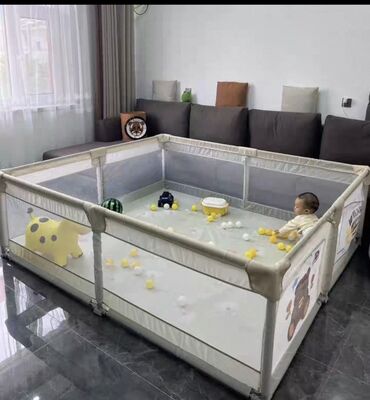 домик для малышей: Детский манеж‑ограждение для игр и первых попыток ходьбы. -