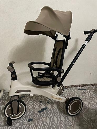 дедские одежды: Новый детский трёхколёсный велосипед-каталка INING BABY с родительской — 1