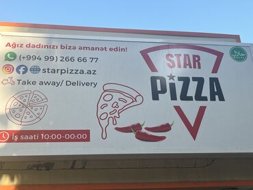 Tikinti ixtisasları: Aşpaz tələb olunur, Pizza ustası, 18-29 yaş, Təcrübəsiz