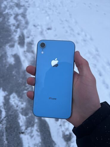 айфон 128: IPhone Xr, Колдонулган, 128 ГБ, Көгүлтүр, Каптама, 81 %