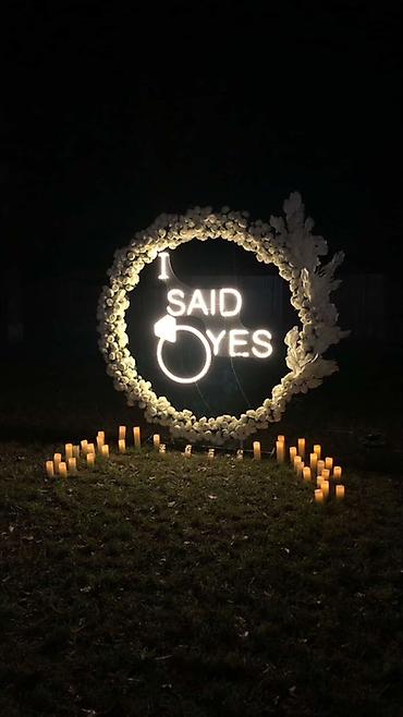 Фотобутофория: Неоновая композиция для предложения/помолвки “I SAID YES” - Световой — 1