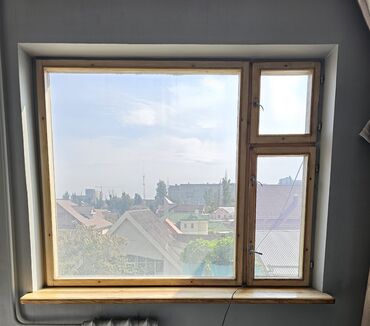 горизонтальные жалюзи на пластиковые окна: Деревянное окно, 144 *178, Самовывоз
